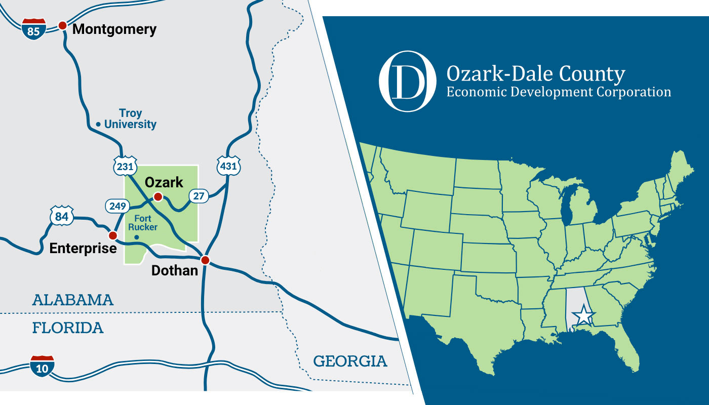 Ozark-Dale Map