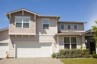 house with garage attached