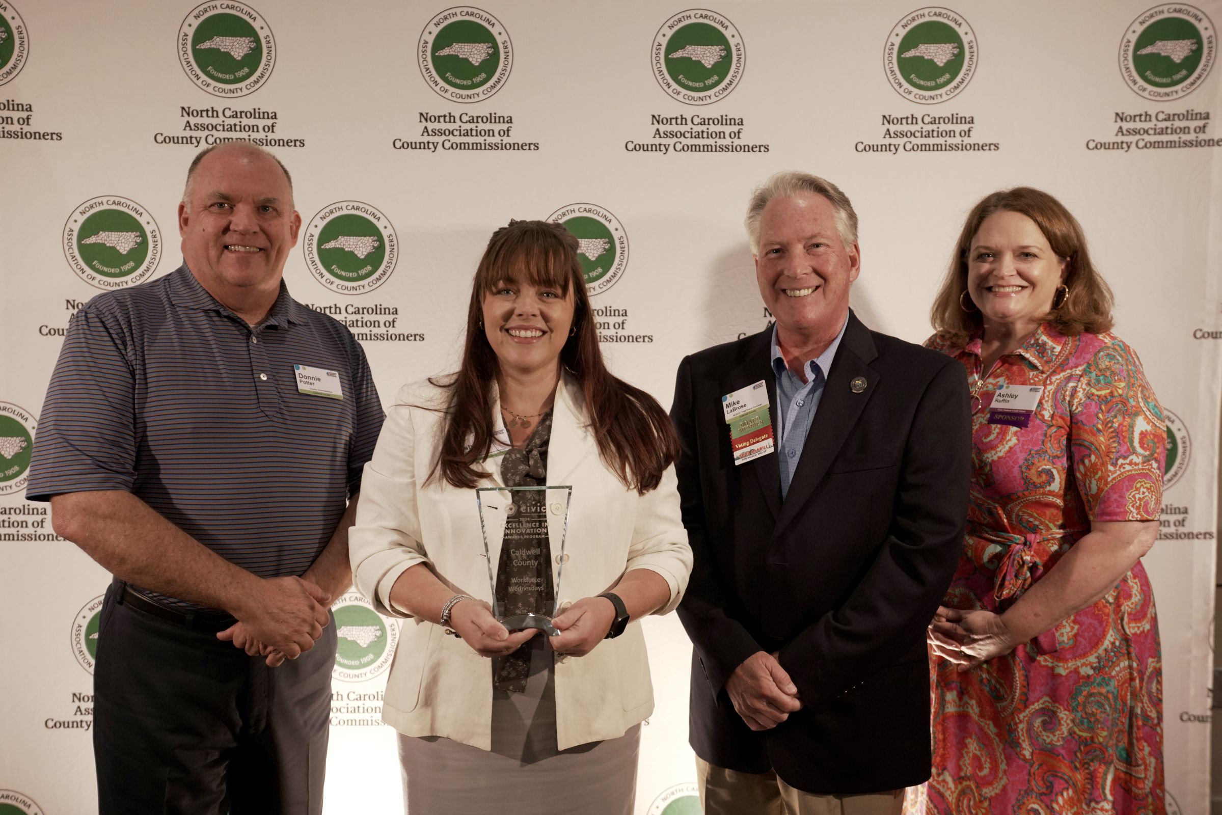 Thumbnail for Caldwell County Honored with Excellence in Innovation Award for Workforce Wednesdays Program