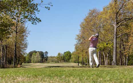 golfer on a golf course