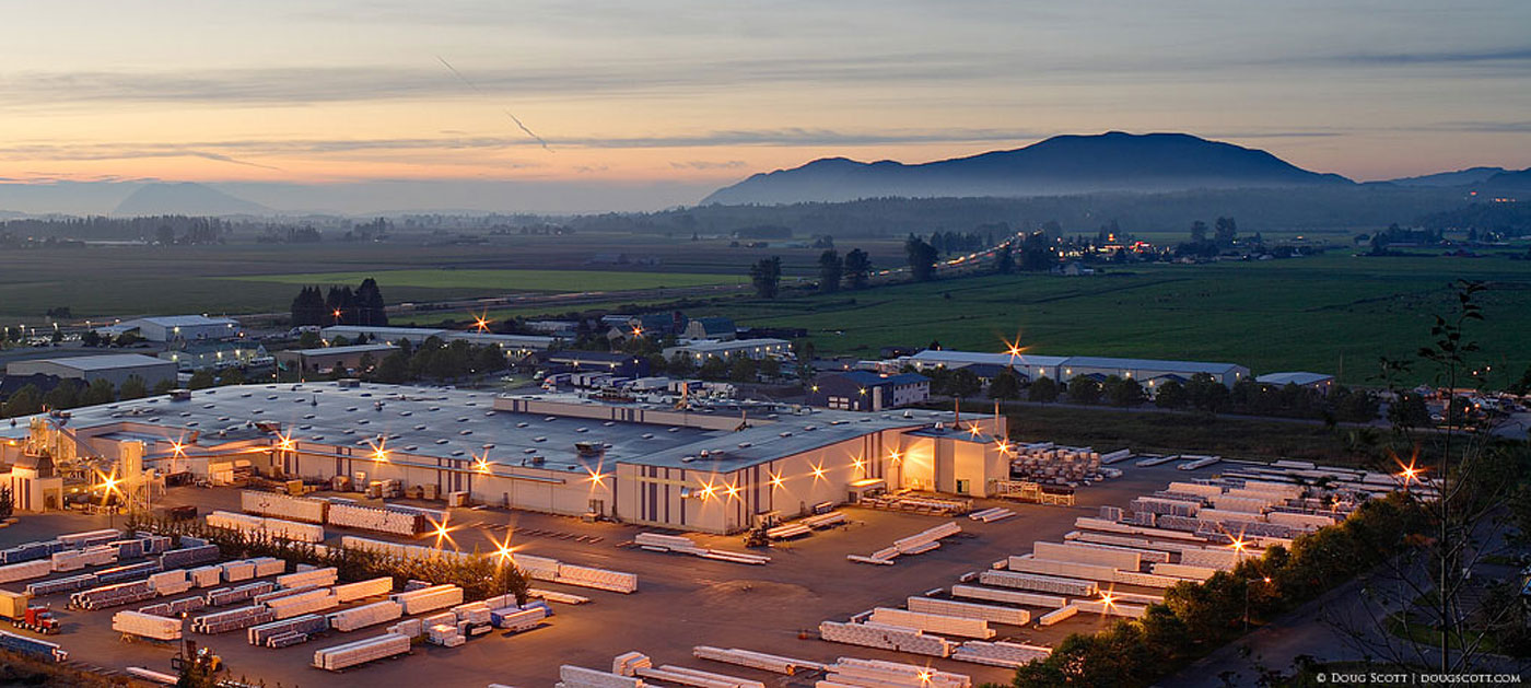 warehouse aerial view