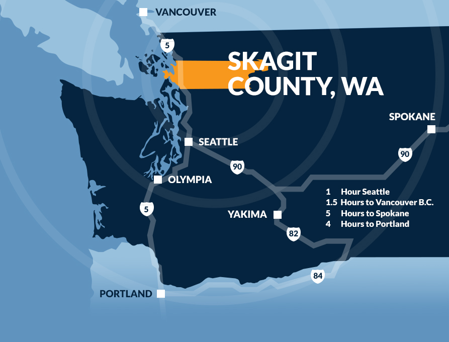 Skagit County, WA region map