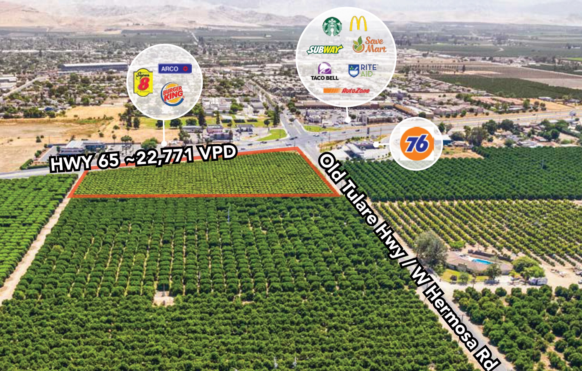 Click here to open Highway Development Opportunity, CA 65, Lindsay, CA