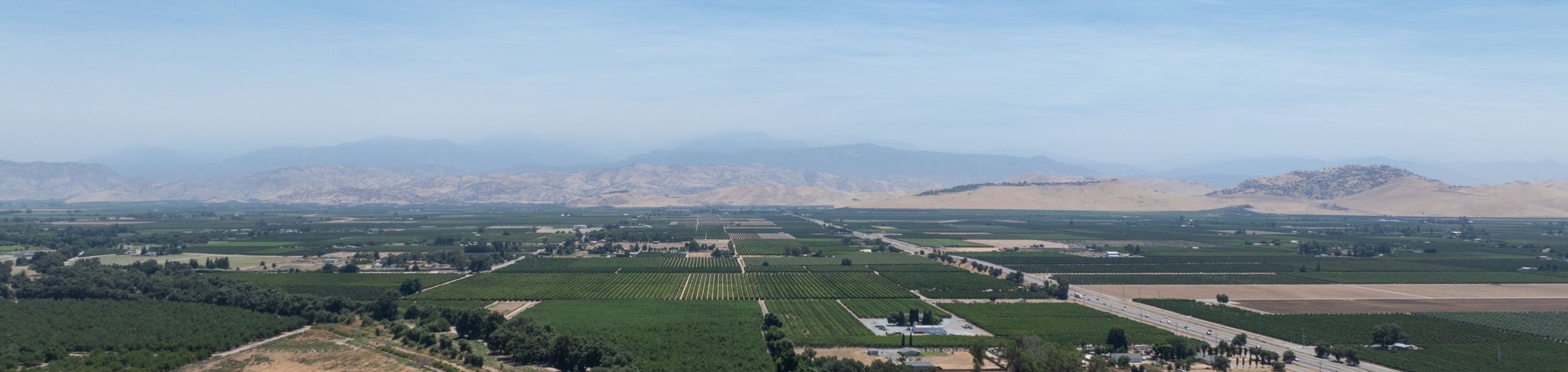 Aerial view of Tulare County