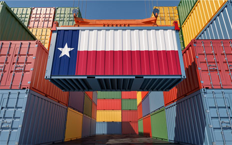 Texas port containers