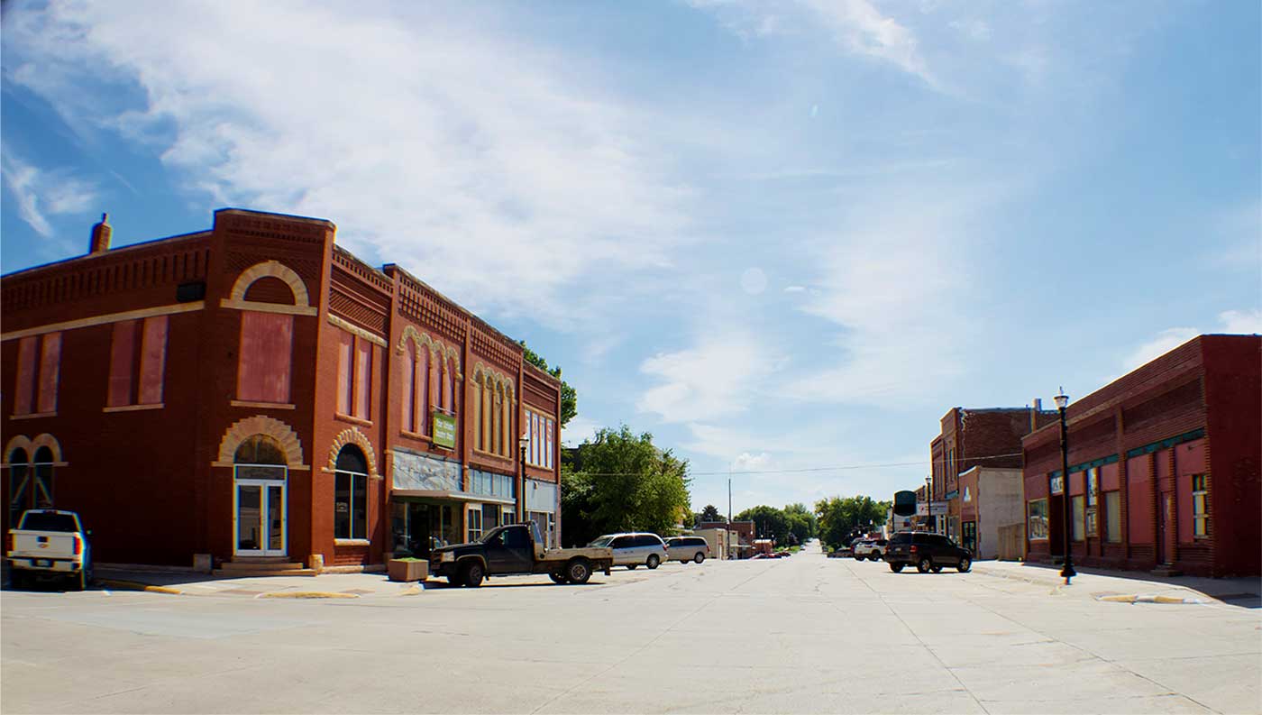 Pierce, NE historic downtown