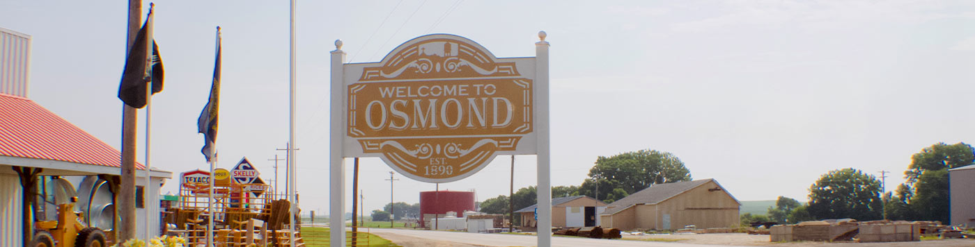 osmond welcome sign