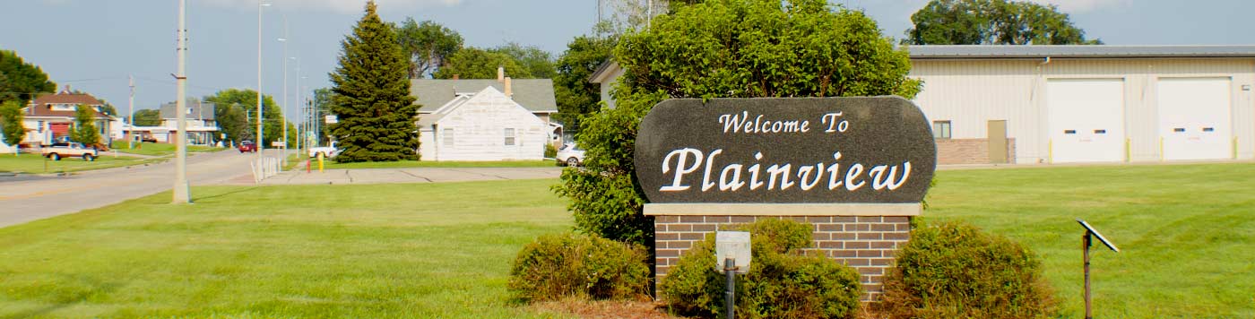 plainview welcome sign