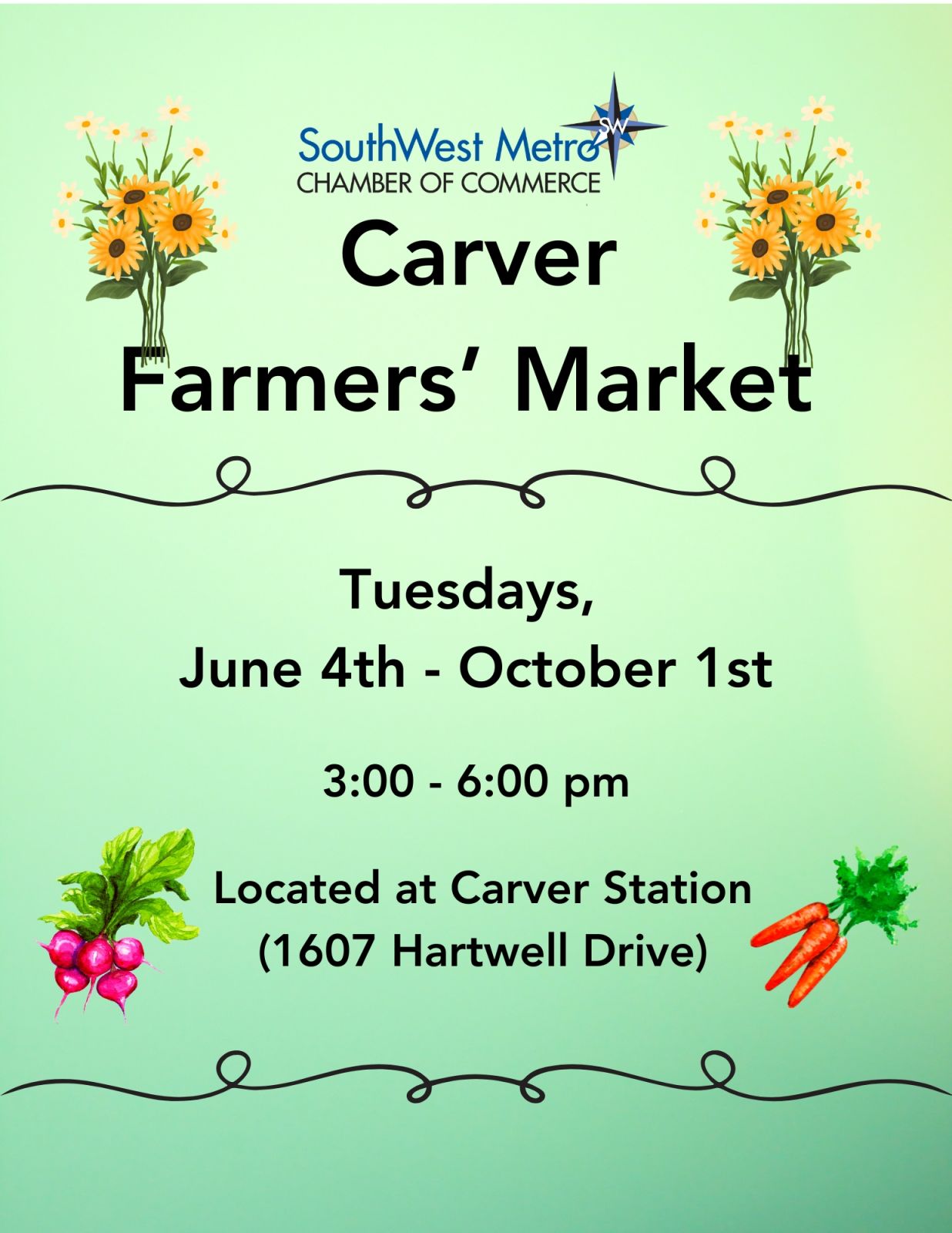 Carver Farmers' Market, Tuesdays