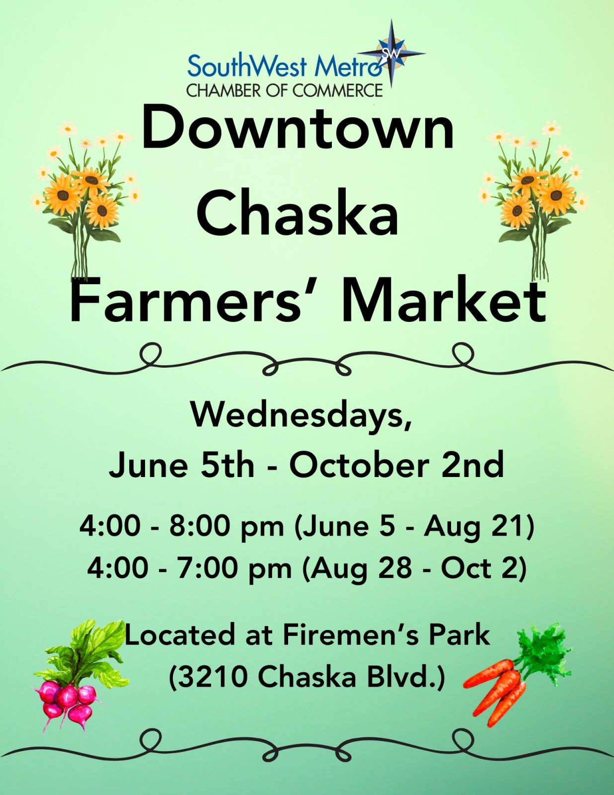 Downtown Chaska Farmers' Market, Wednesdays