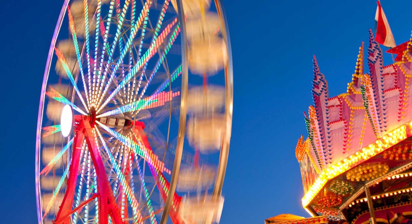 fair lights at night