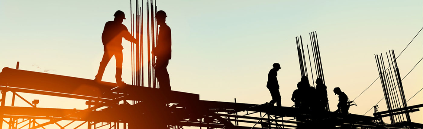 construction workers silhouette