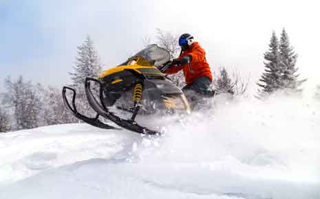 Snowmobiling Photo