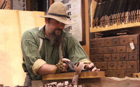 Click the Carving Out His Niche: RVP 1875 Revives Lost Art of Furniture Making slide photo to open