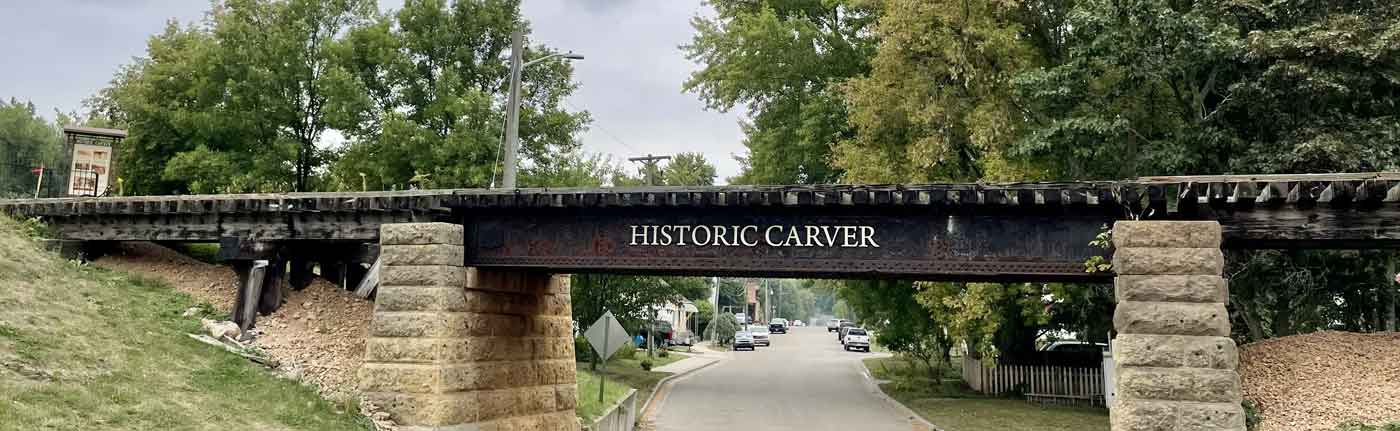 Historic Carver, MN train bridge