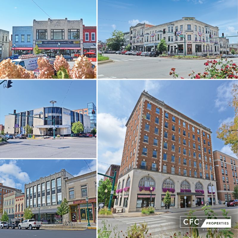 CFC Properties has five buildings on the downtown square that offer a range of offices from 177 sq ft to over 2,300 sq ft.