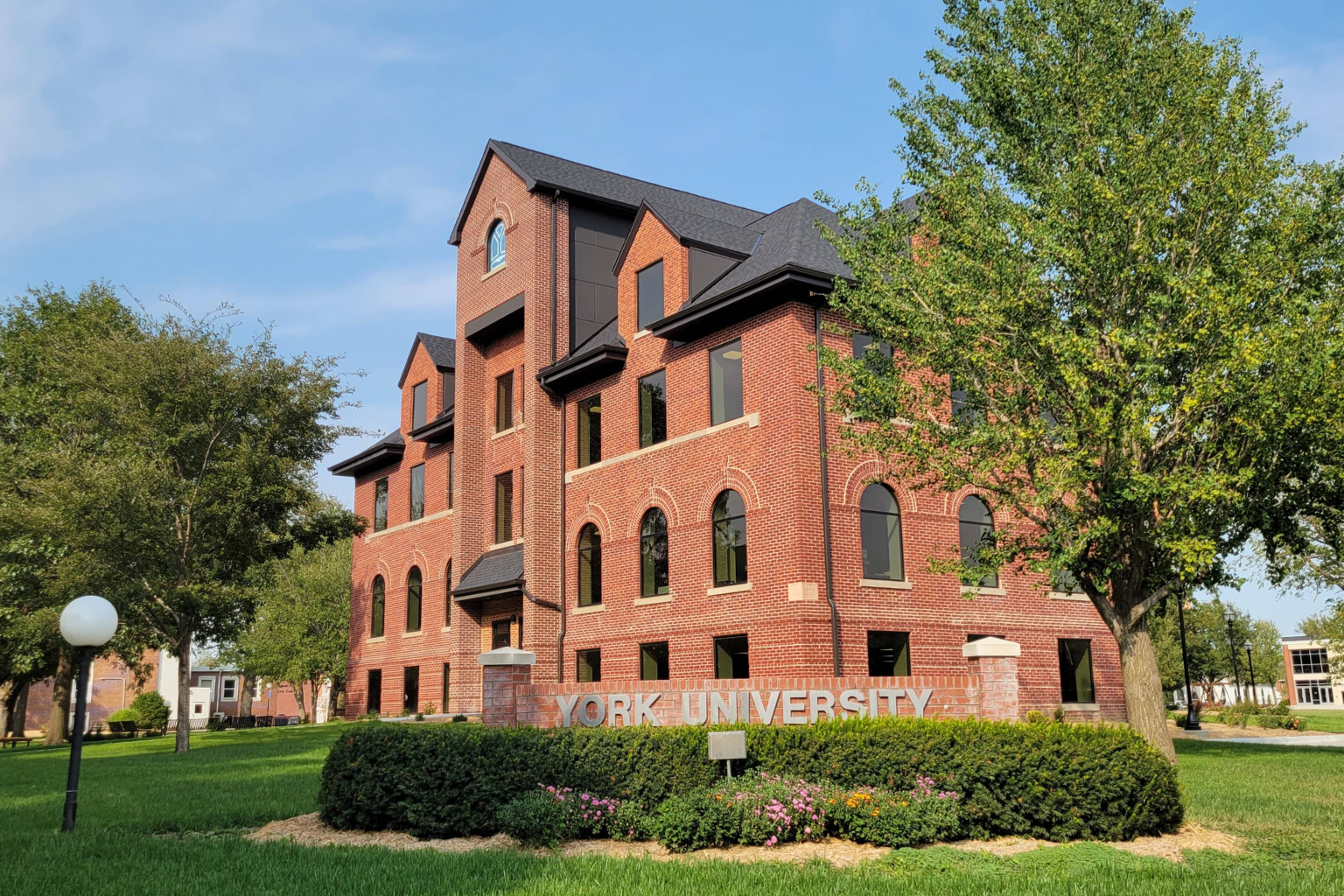 community event outsize traditional high school building