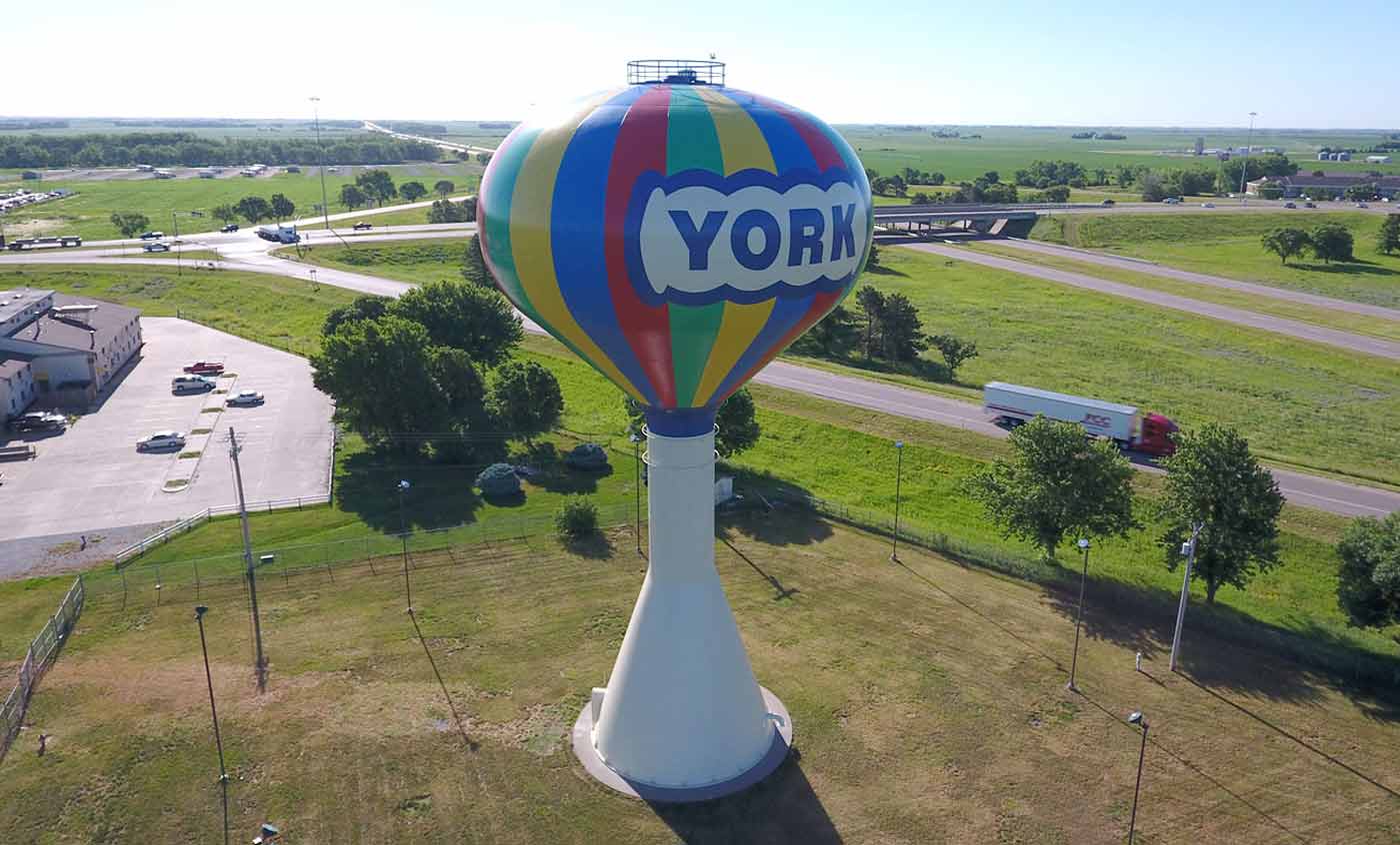 York, NE water tower