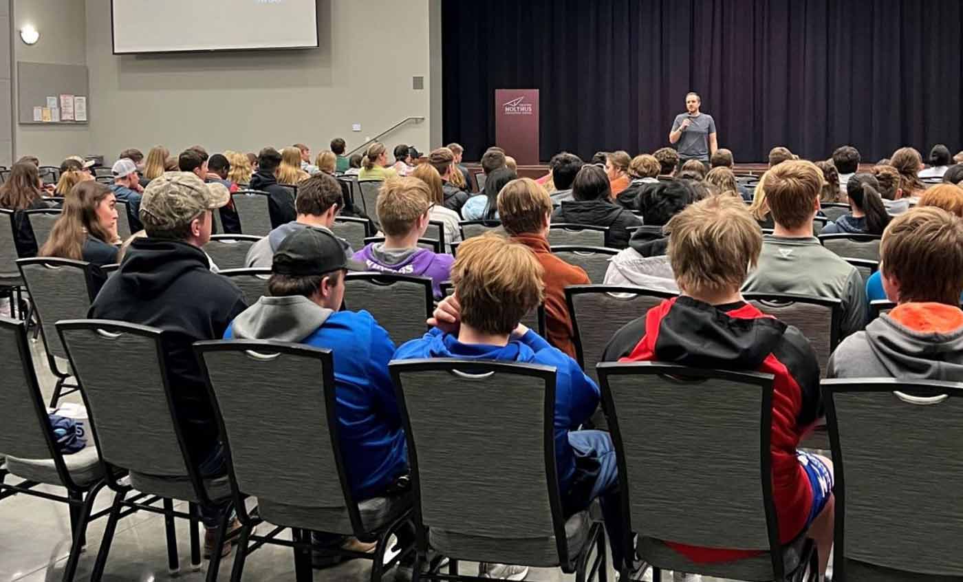 student audience attending a presentation