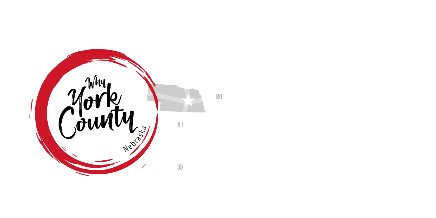 County map of York, Nebraska