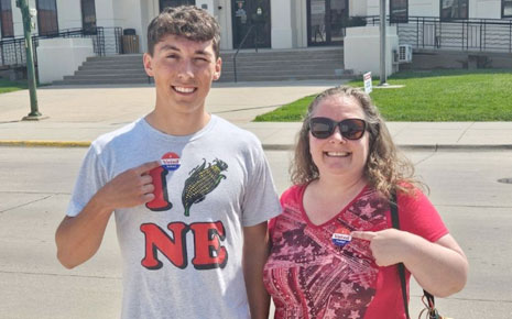 Click the Joe Burgess Brings a Youthful Perspective to County Government slide photo to open