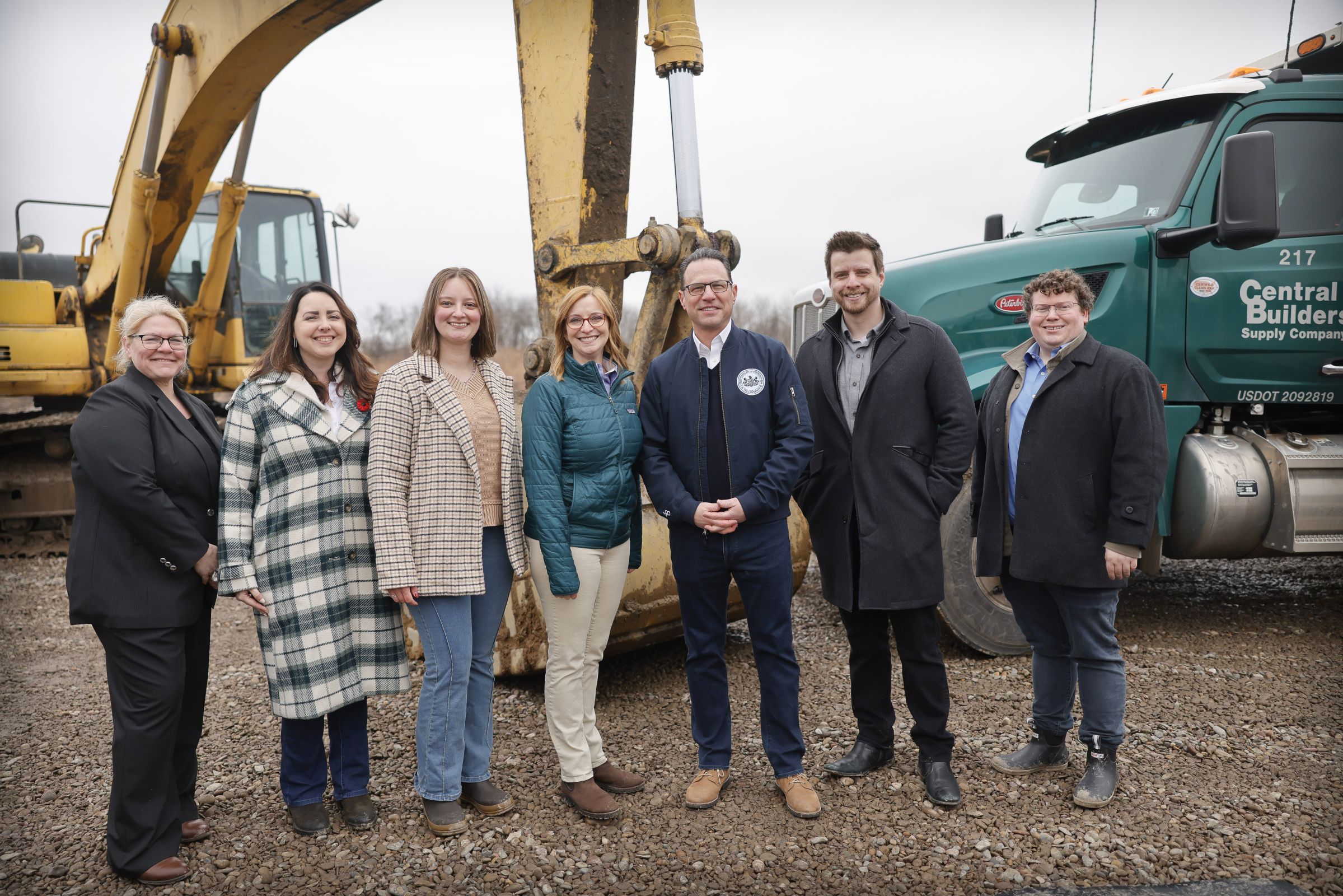 Governor Josh Shapiro and Staff at PA Sites Announcement Event March 2026