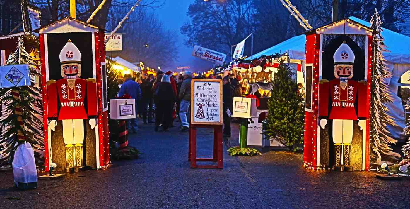 entrance to Christkindl Market in Mifflinburg