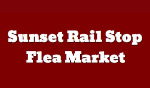 Sunset Rail Stop Flea Market's Logo
