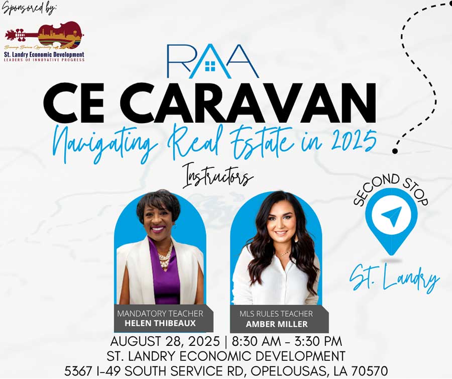 Realtor Association of Acadiana is hosting the CE Caravan: Navigating Real Estate in 2025 Main Photo