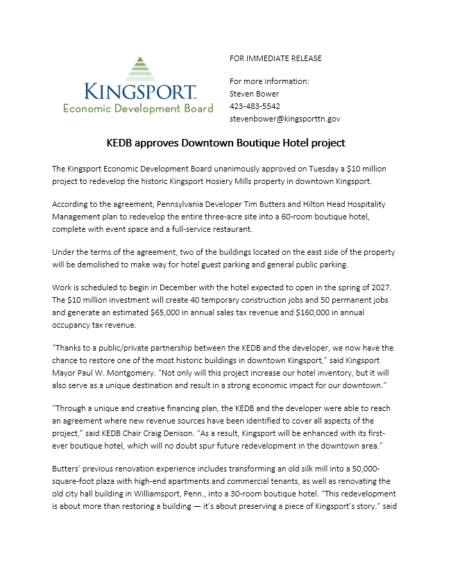 Thumbnail for KEDB Press Release November 4th, 2025