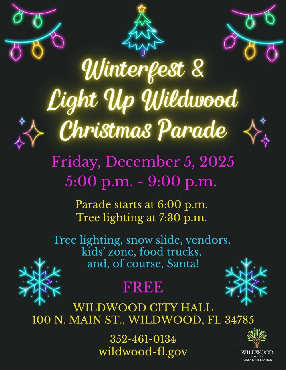 Event Promo Photo For Winterfest and Light Up Parade