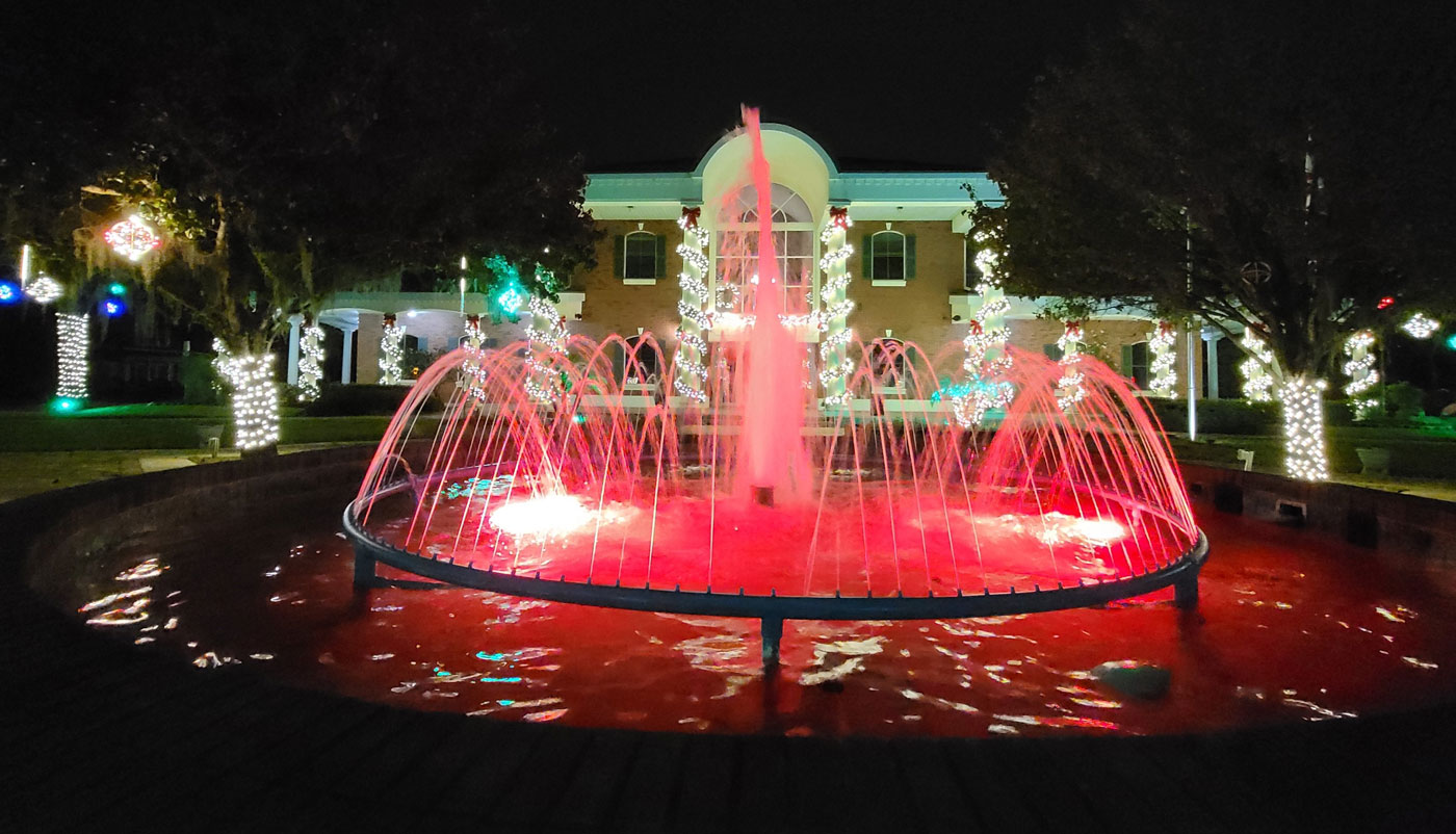 busy street with people walking in Sumter County, FL