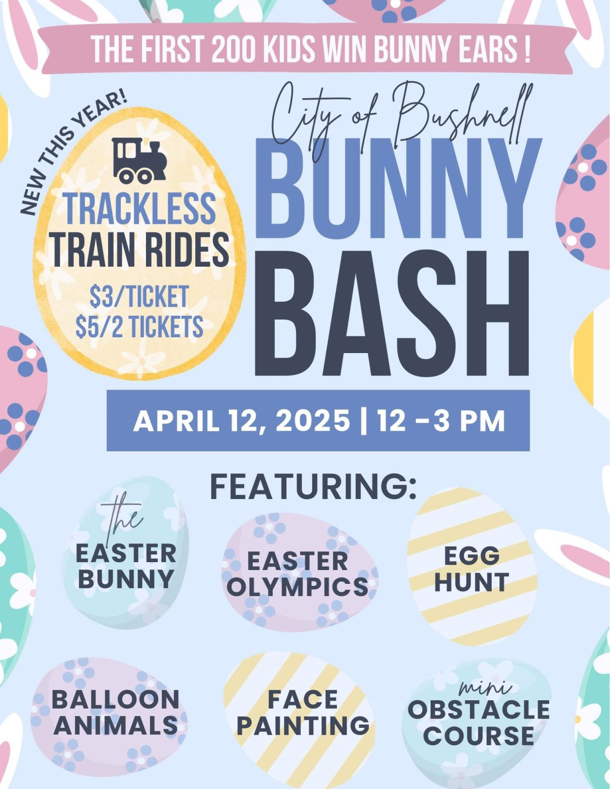 Event Promo Photo For Bushnell Bunny Bash:  Saturday, April 12, 2025