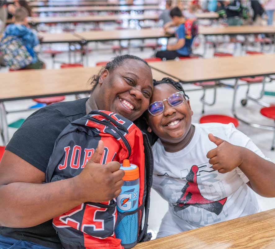 Students at the local school in Greenville, TX