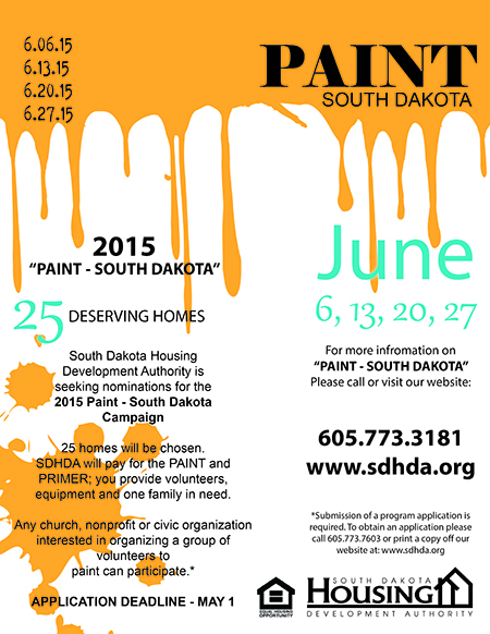 Click the Paint South Dakota Application Due May 1st slide photo to open
