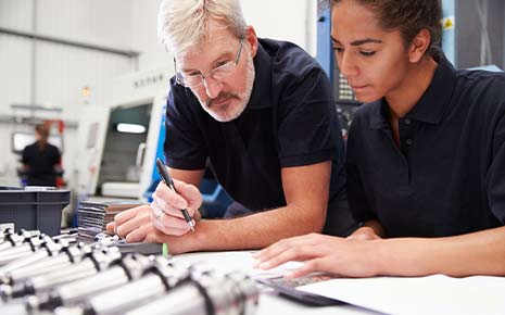 cnc manager and apprentice