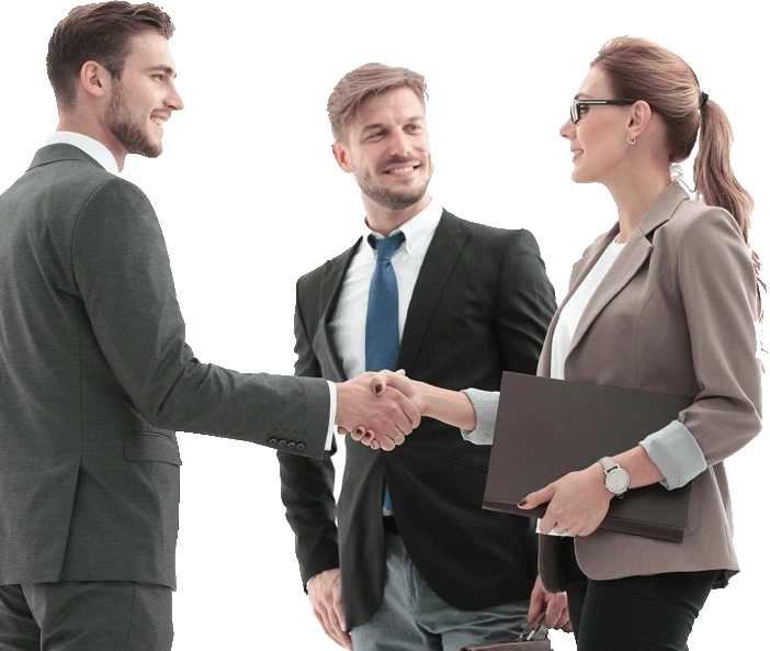 Business people meeting together