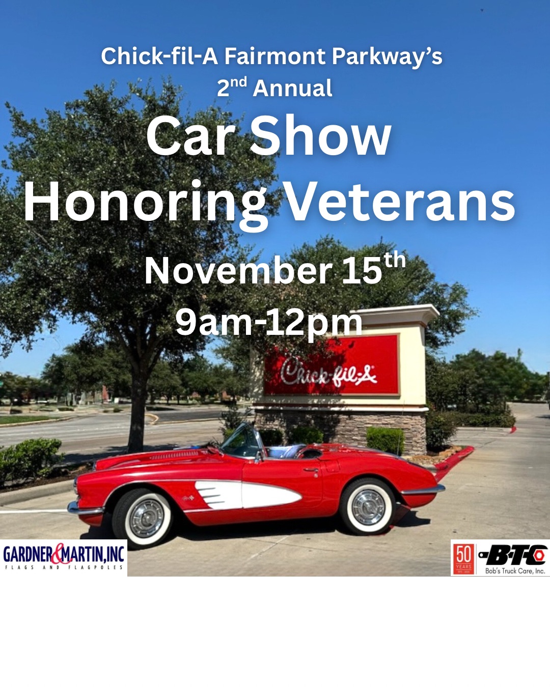 Event Promo Photo For 2nd Annual Car Show Honoring Veterans