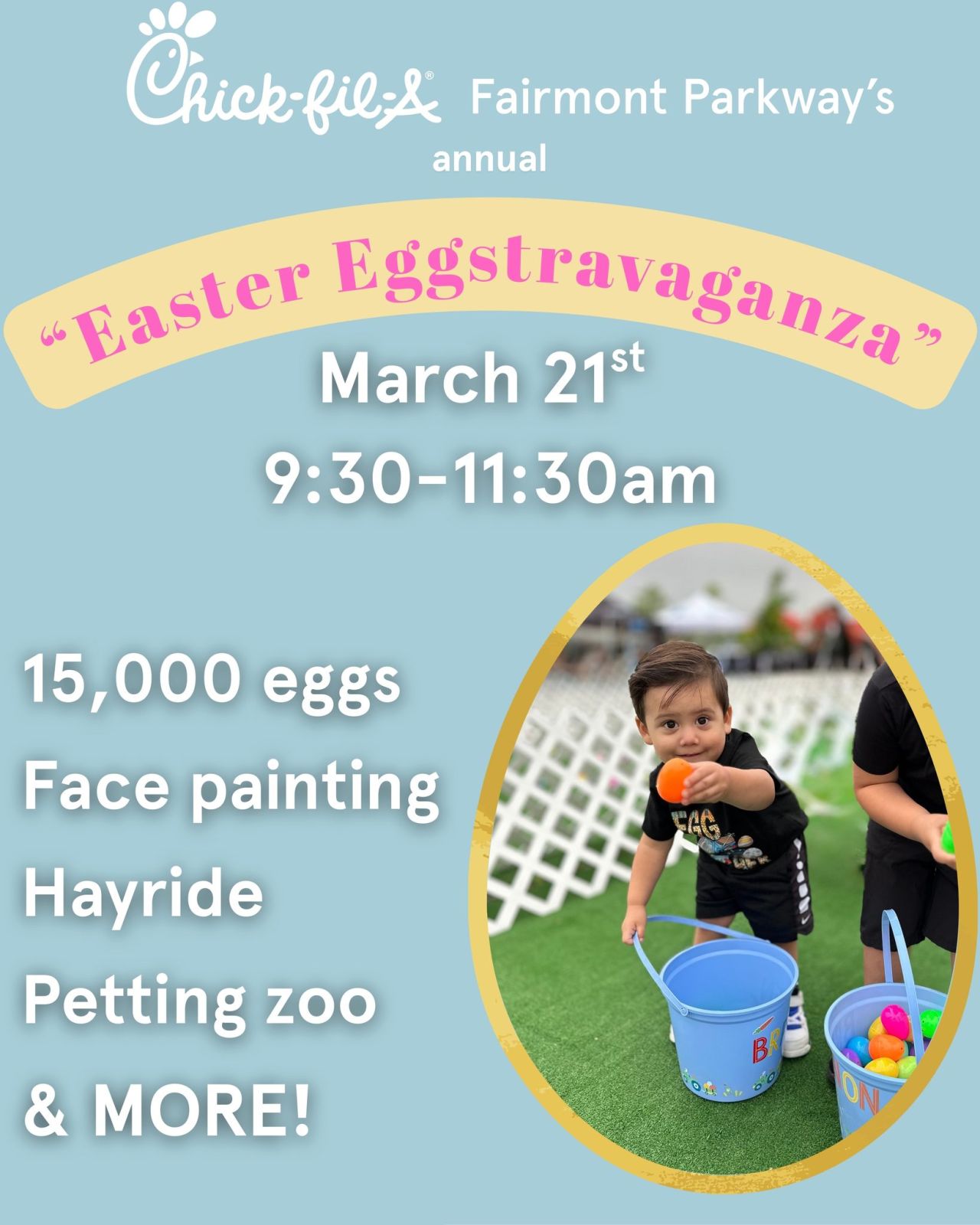 Event Promo Photo For Chick-Fil-A's Easter Eggstravaganza