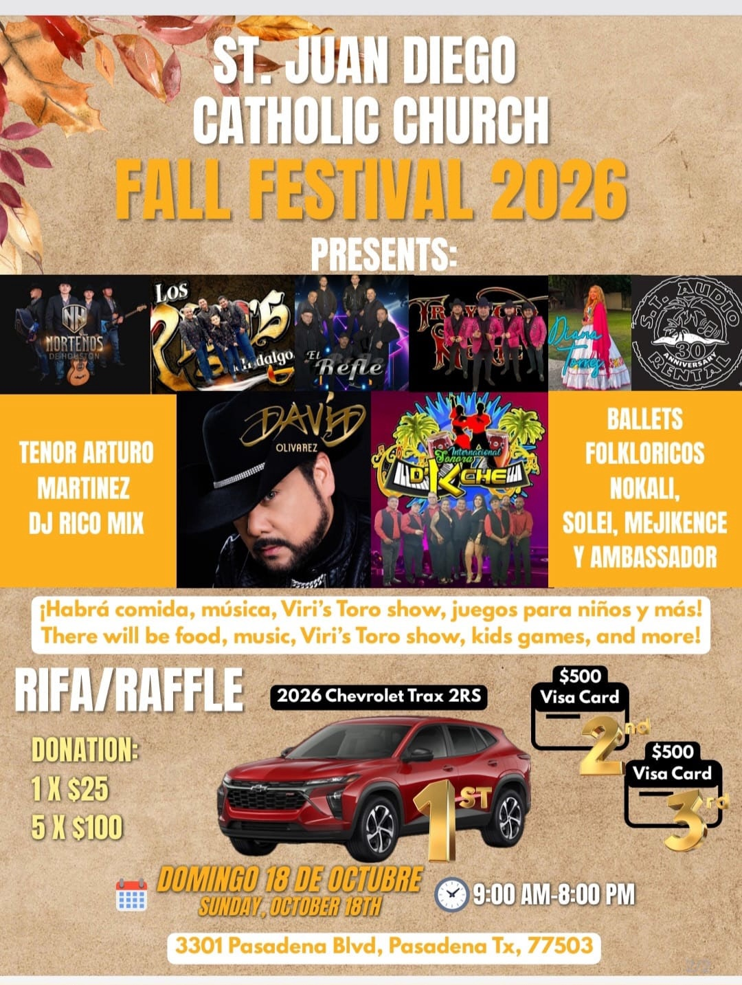 St. Juan Diego Catholic Church Fall Festival 2026