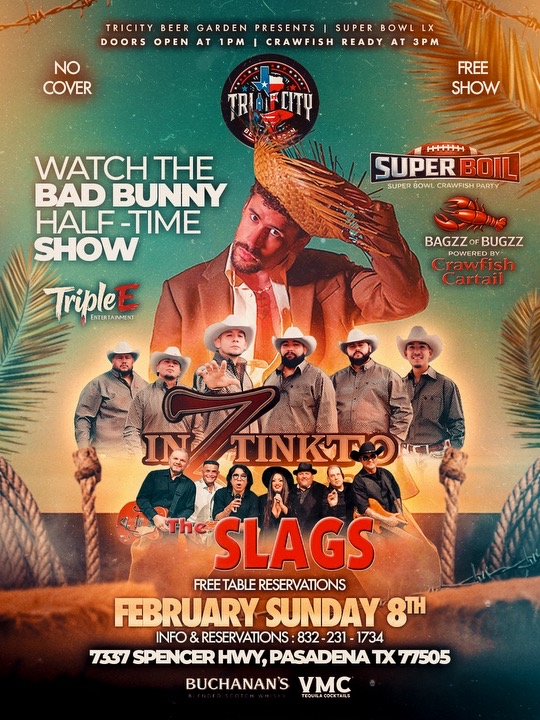 Event Promo Photo For Benito Bowl- Super Bowl Party & The Slags