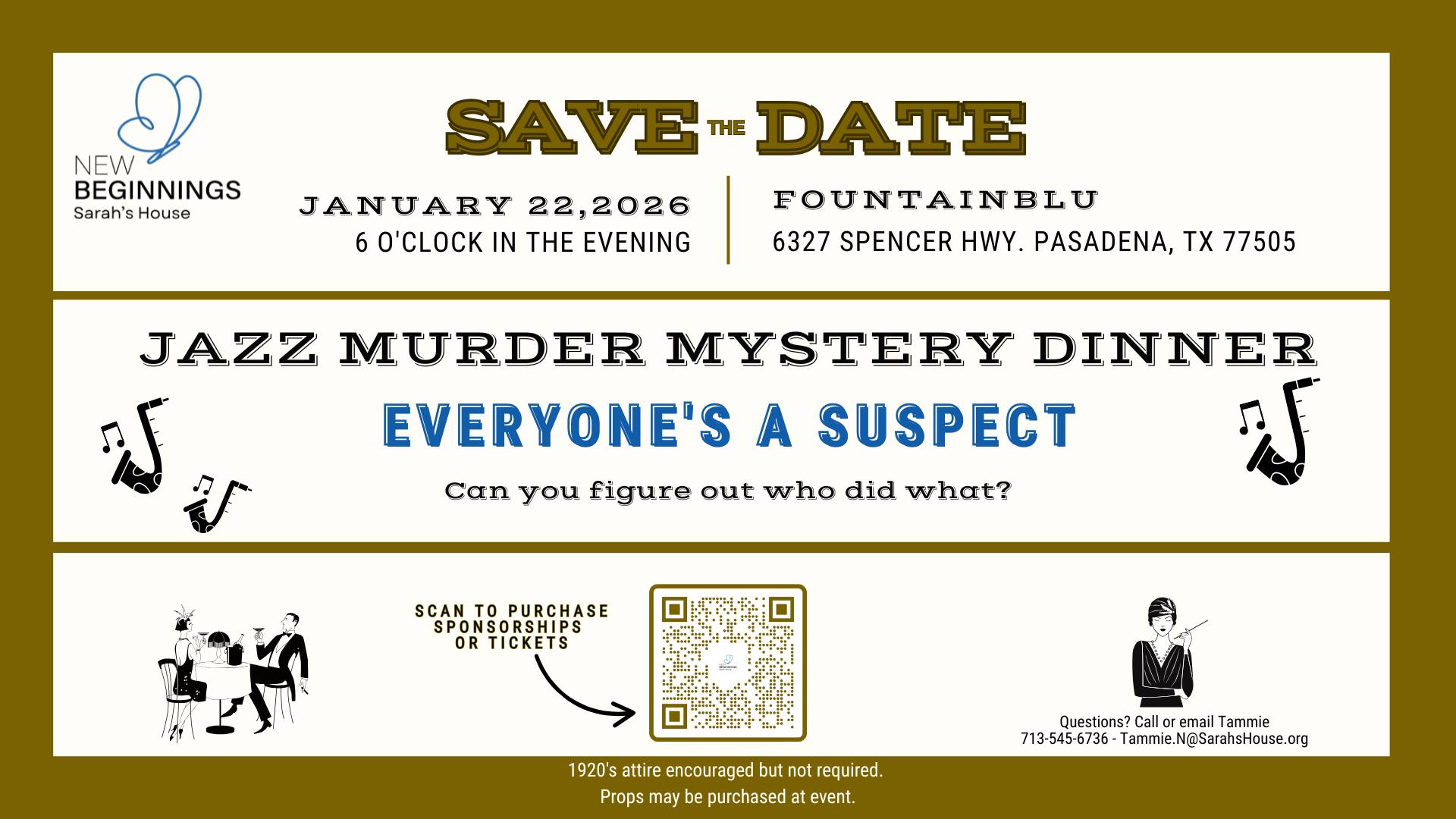 Jazz Murder Mystery Dinner Photo - Click Here to See
