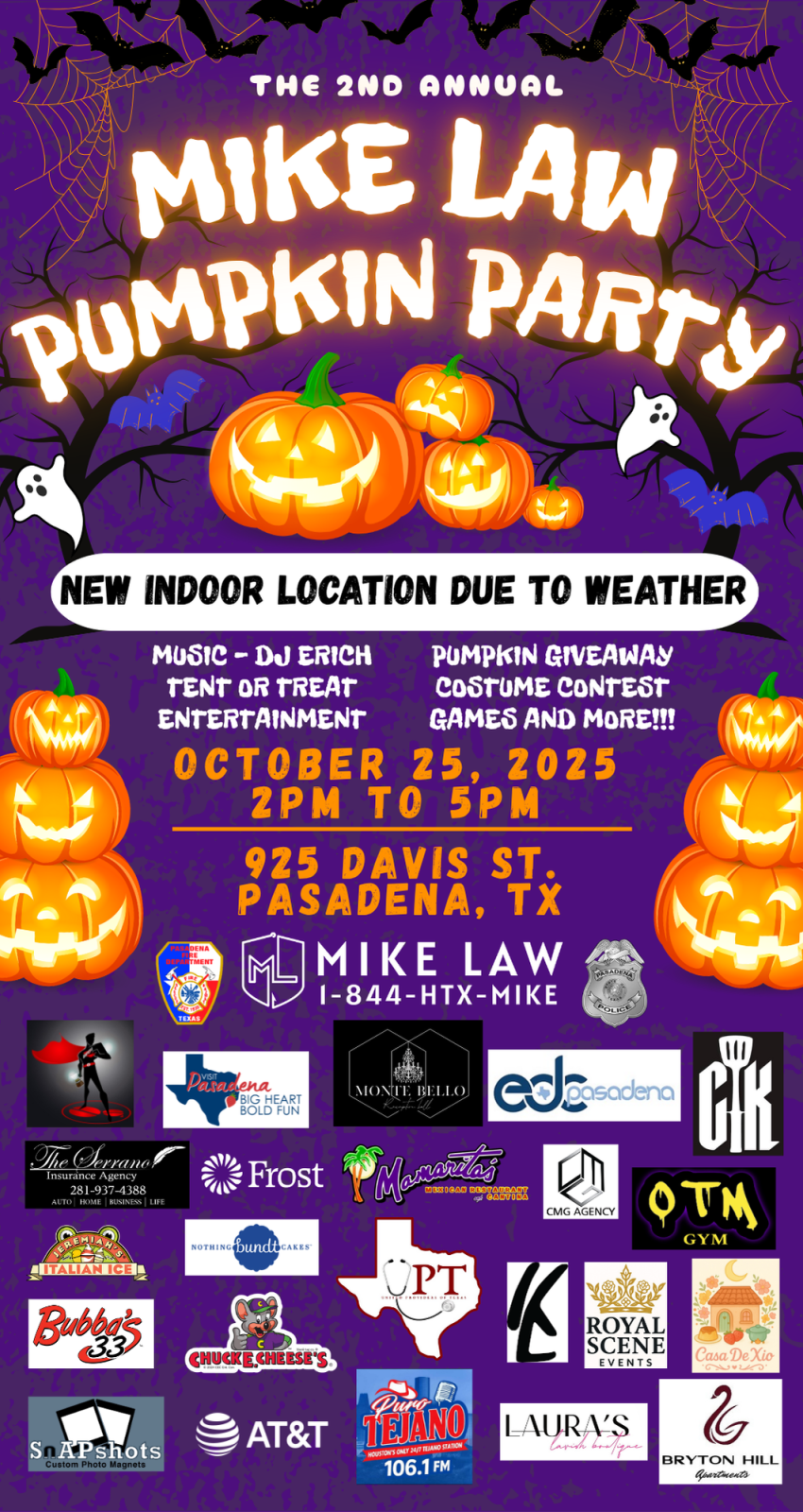 Event Promo Photo For 2nd Annual Mike Law Pumpkin Party