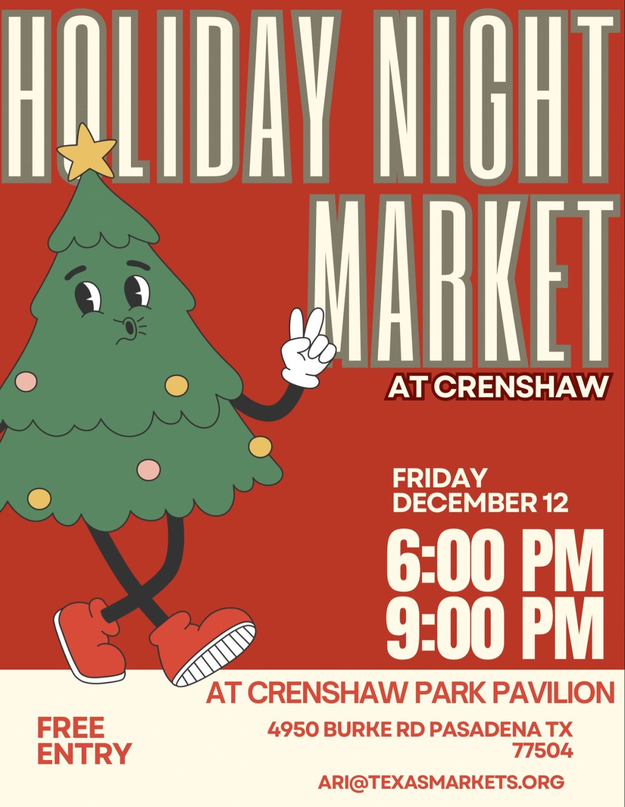 Event Promo Photo For Night Market at Crenshaw Park-Texas Markets