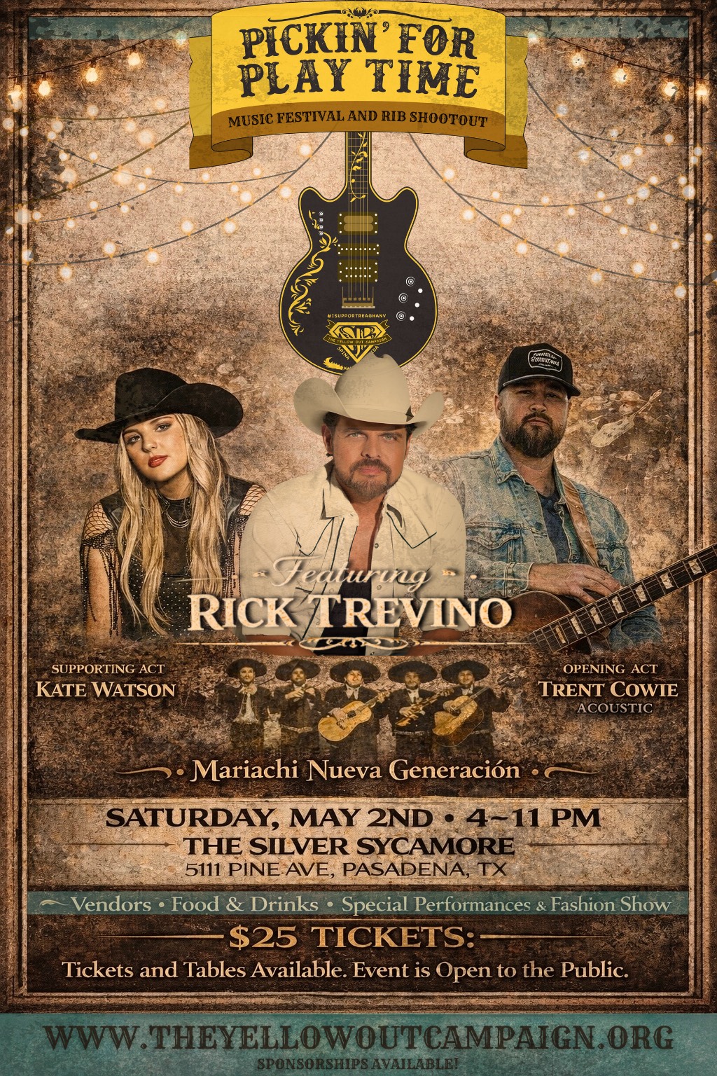 Event Promo Photo For Pickin' For Playtime Music Festival & Rib Shoot Out