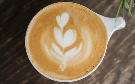 coffee with latte art