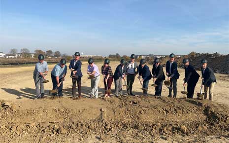 Groundbreaking ceremony in the city of Westfield, IN
