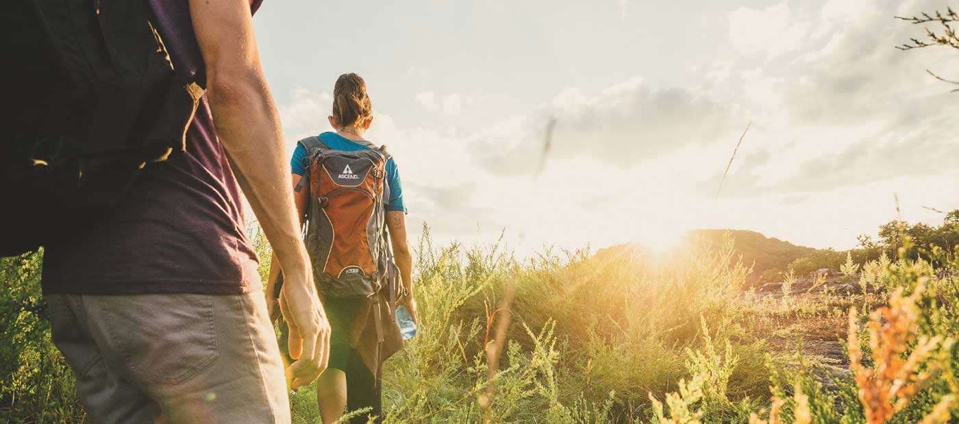 hikers in the Ozarks