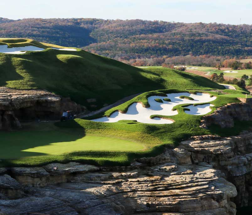 sand trap at a Taney County, MO golf course