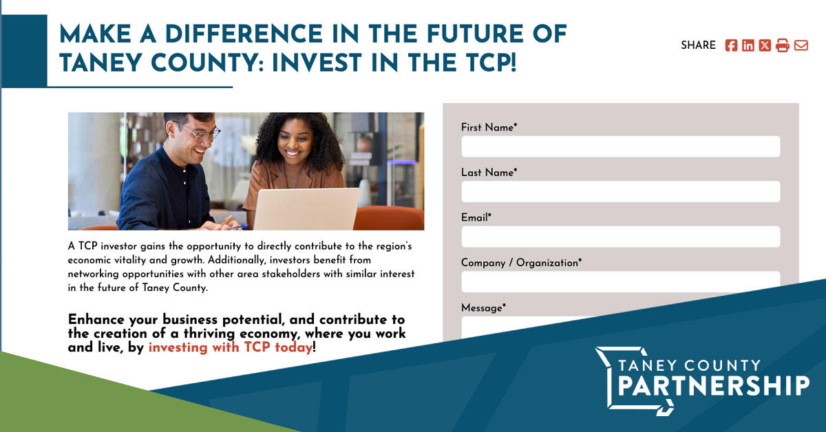 Thumbnail for How Can You Become an Investor and Support Taney County Partnership?